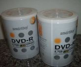 midia virgem tubo de 100 dvds